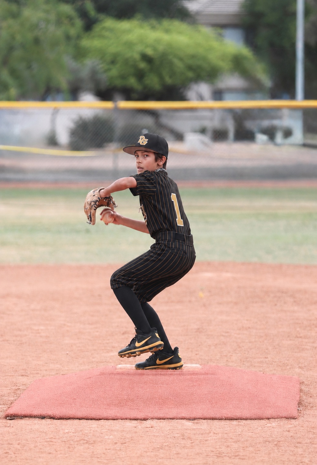 DG Elite 12U competitive youth baseball team practicing in Phoenix, Arizona
